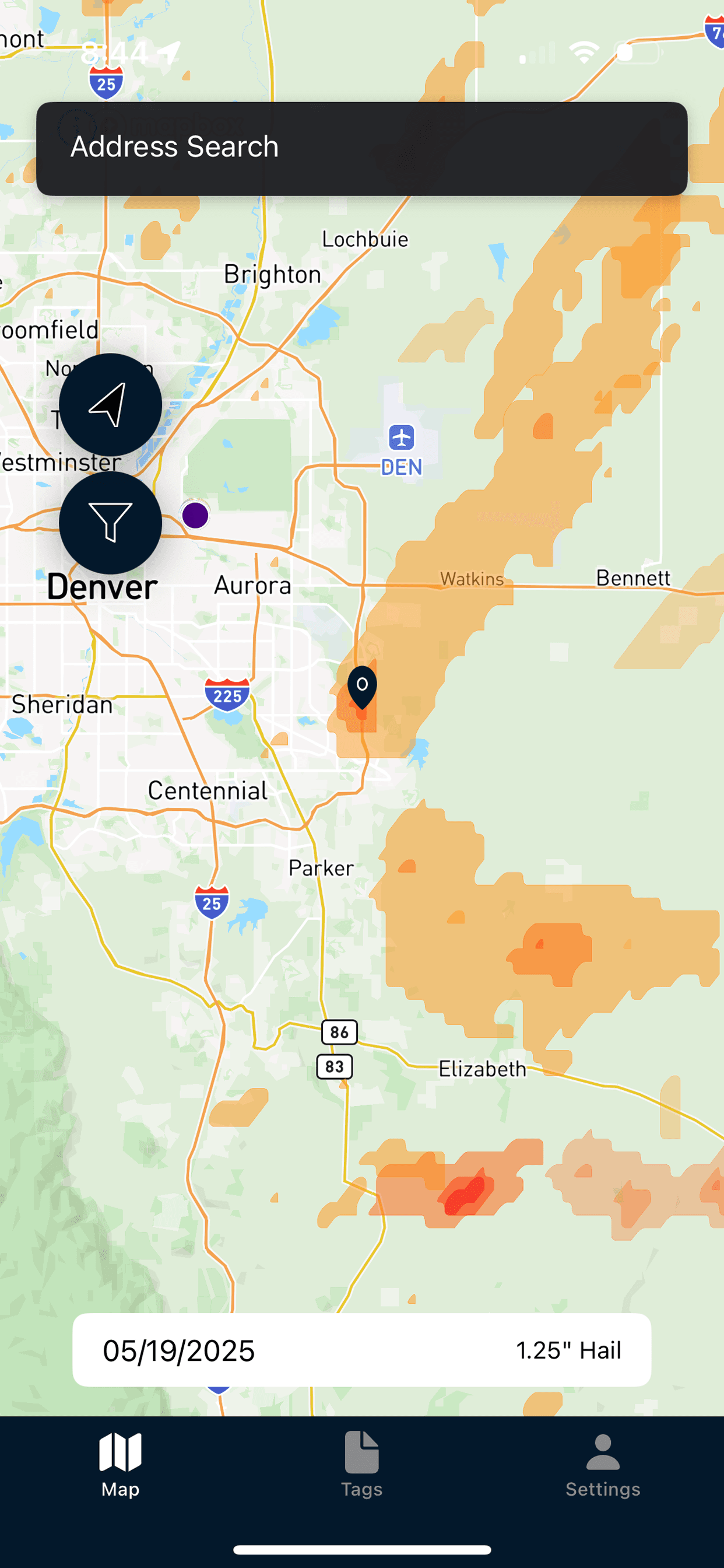 Hail Maps Feature